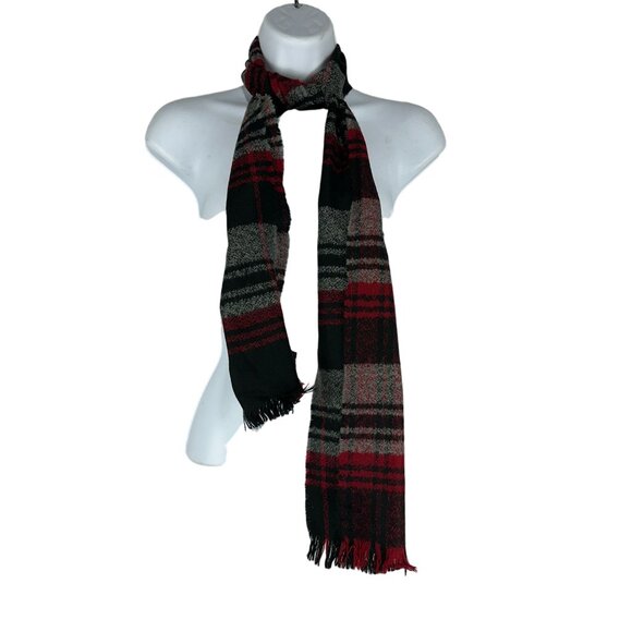 Women's 100% Acrylic Plaid Scarf One Size - Picture 1 of 5